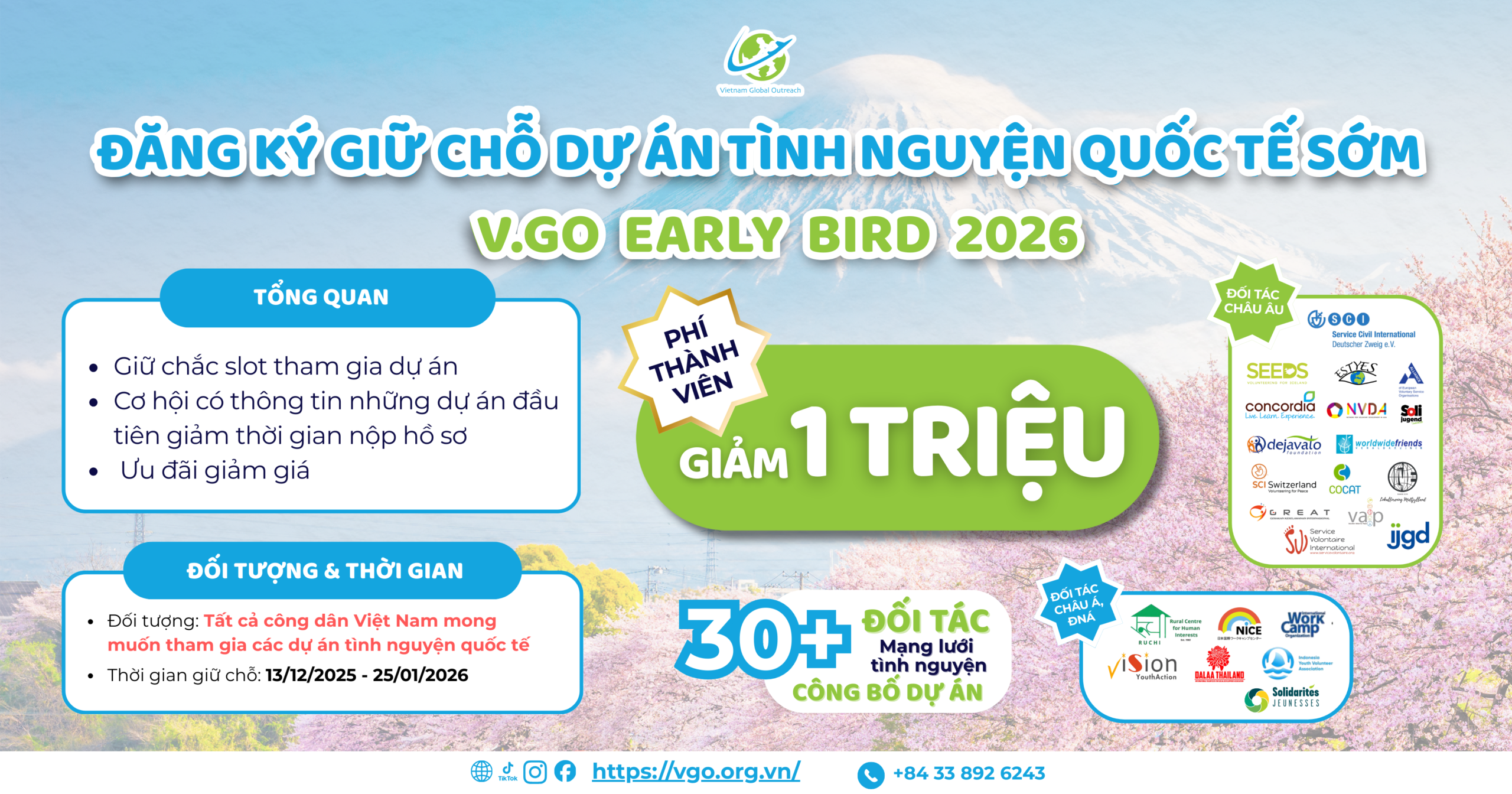 Đăng kí sớm Early Bird