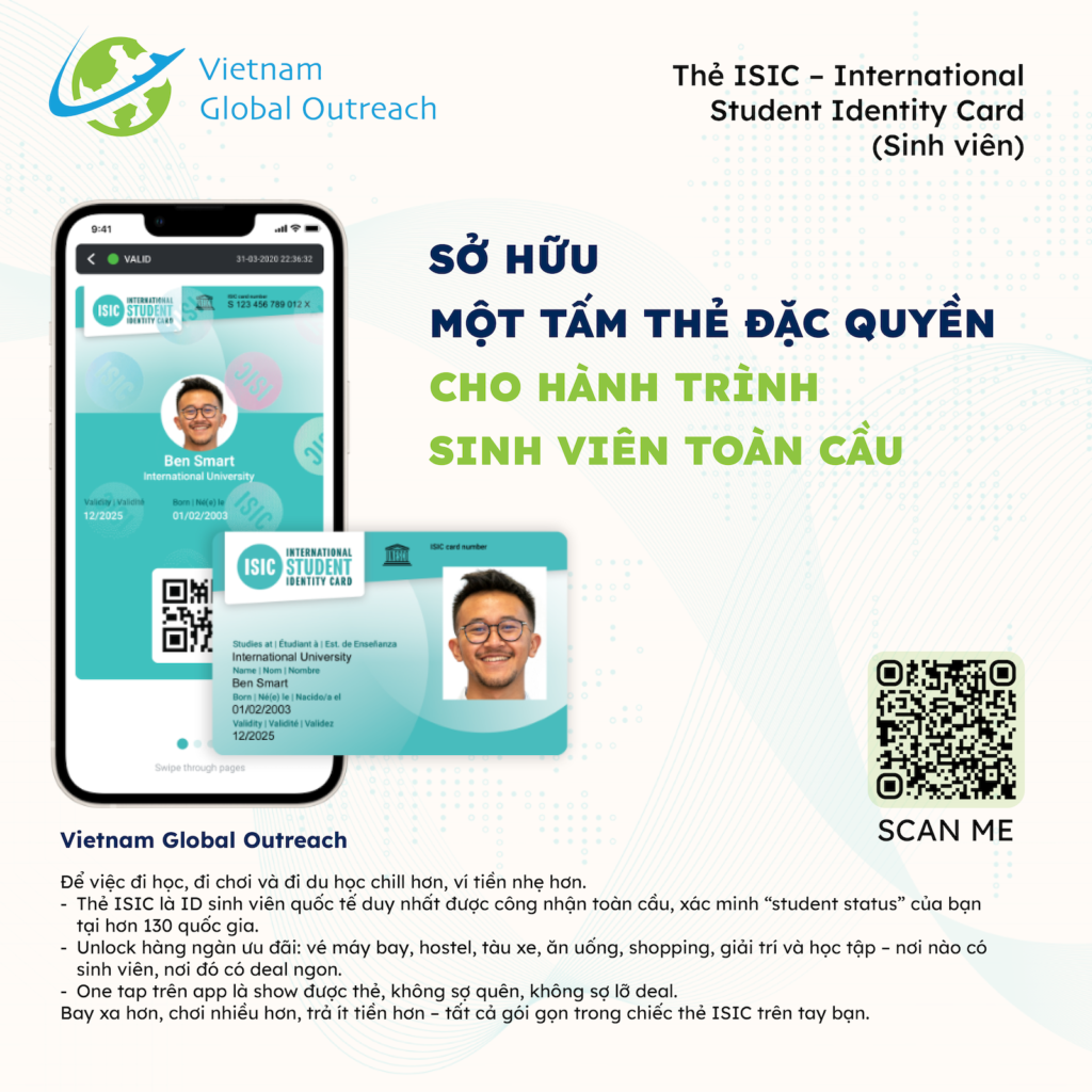 Thẻ ISIC là gì - thẻ sinh viên quốc tế được công nhận toàn cầu